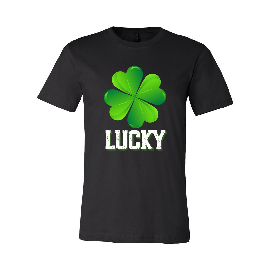 Lucky Clover Short Sleeve Jersey Tee - T-Shirts - Positively Sassy - Lucky Clover Short Sleeve Jersey Tee