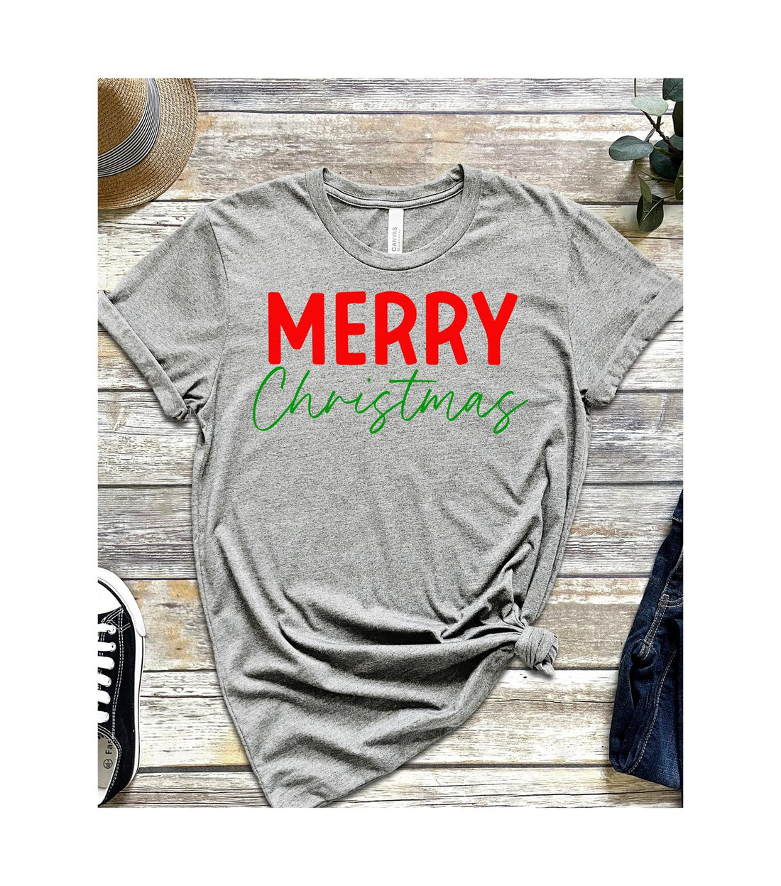Merry Christmas Red & Green - T-Shirts - Positively Sassy - Merry Christmas Red & Green