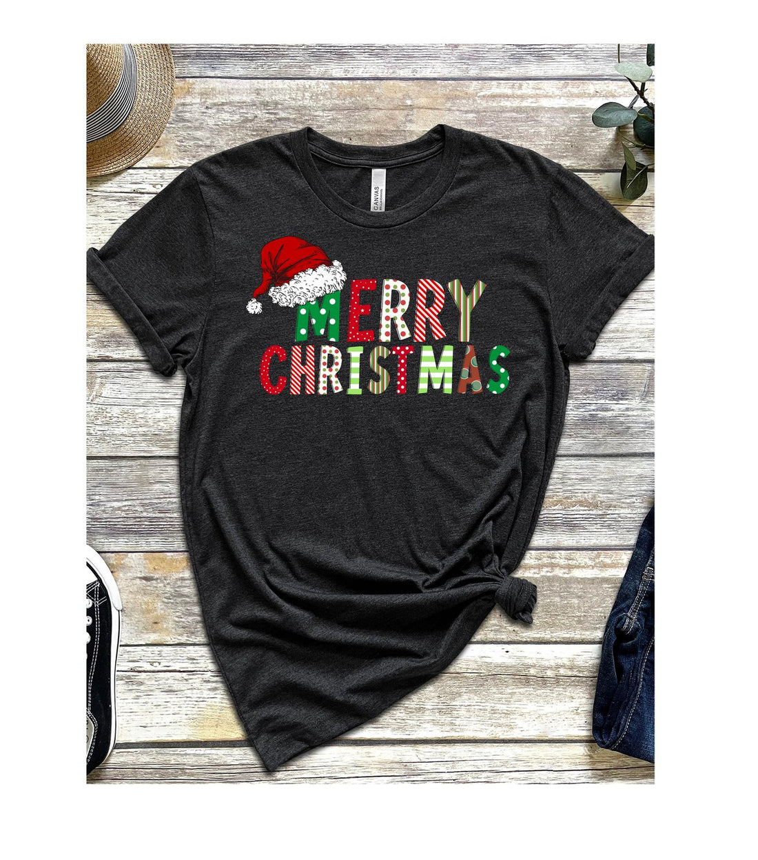 Merry Christmas Santa Hat - T-Shirts - Positively Sassy - Merry Christmas Santa Hat