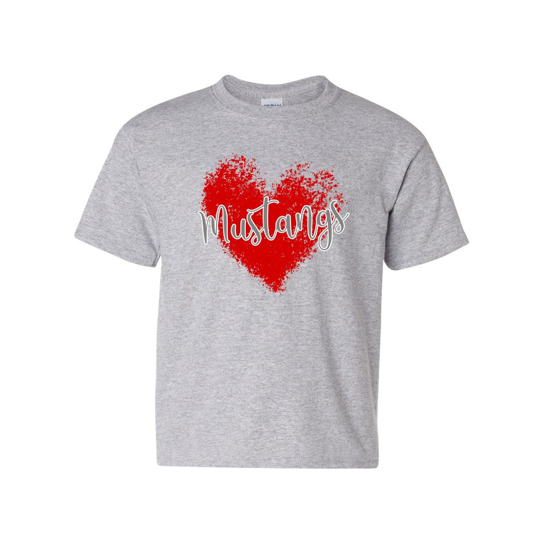 Mustang Love Heavy Cotton™ Youth T-Shirt - T-Shirts - Positively Sassy - Mustang Love Heavy Cotton™ Youth T-Shirt