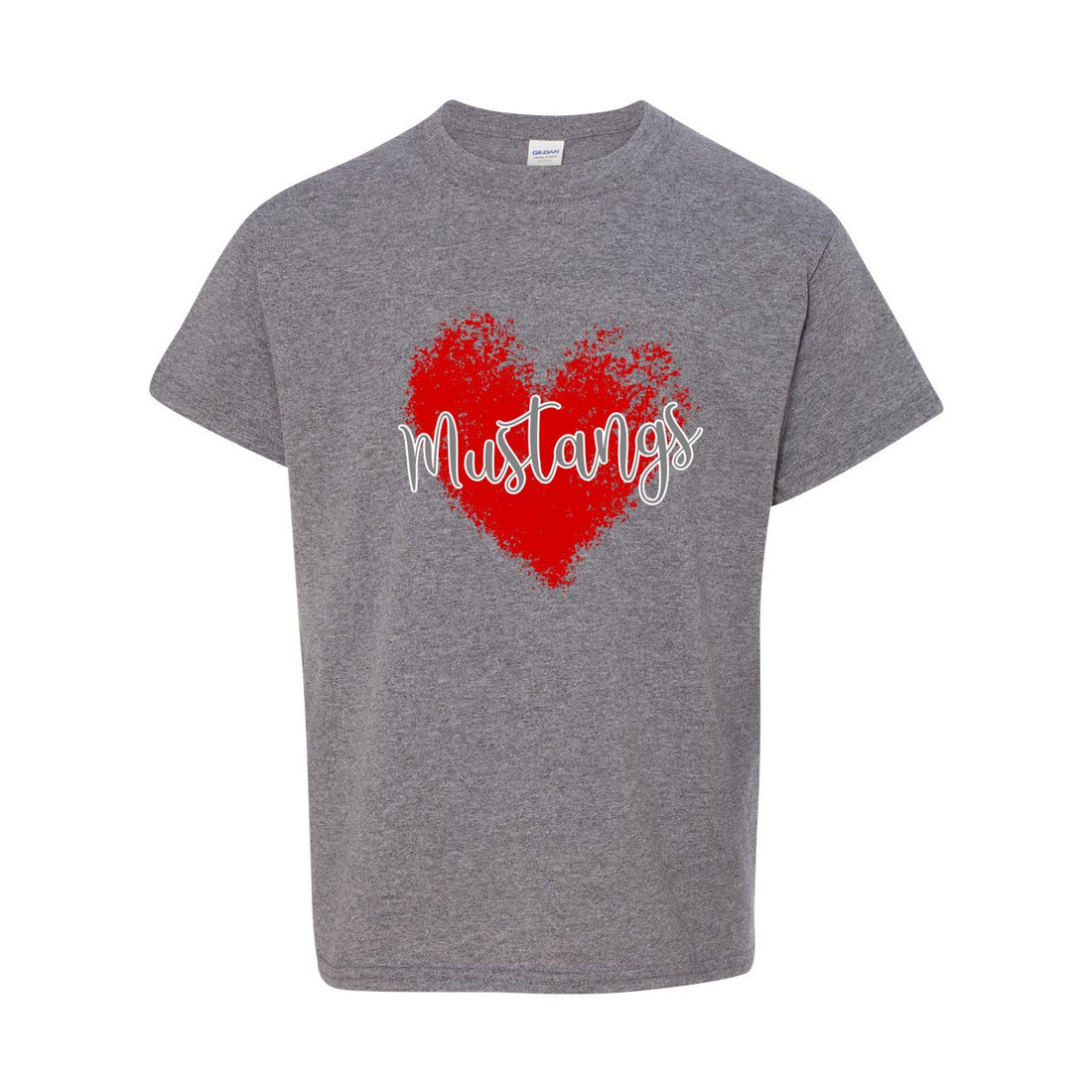 Mustang Love Heavy Cotton™ Youth T-Shirt - T-Shirts - Positively Sassy - Mustang Love Heavy Cotton™ Youth T-Shirt