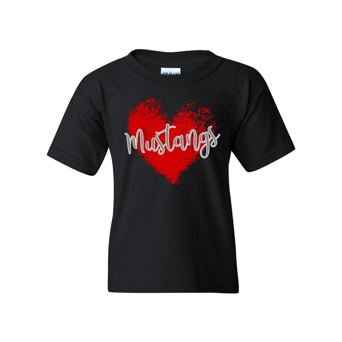 Mustang Love Heavy Cotton™ Youth T-Shirt - T-Shirts - Positively Sassy - Mustang Love Heavy Cotton™ Youth T-Shirt