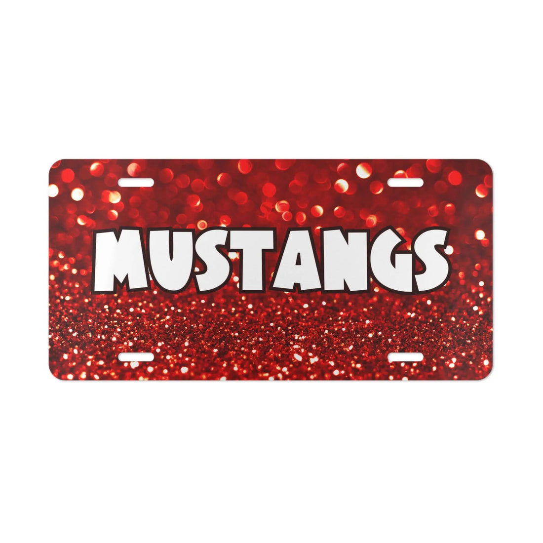 Mustangs Glam License Plate - Accessories - Positively Sassy - Mustangs Glam License Plate