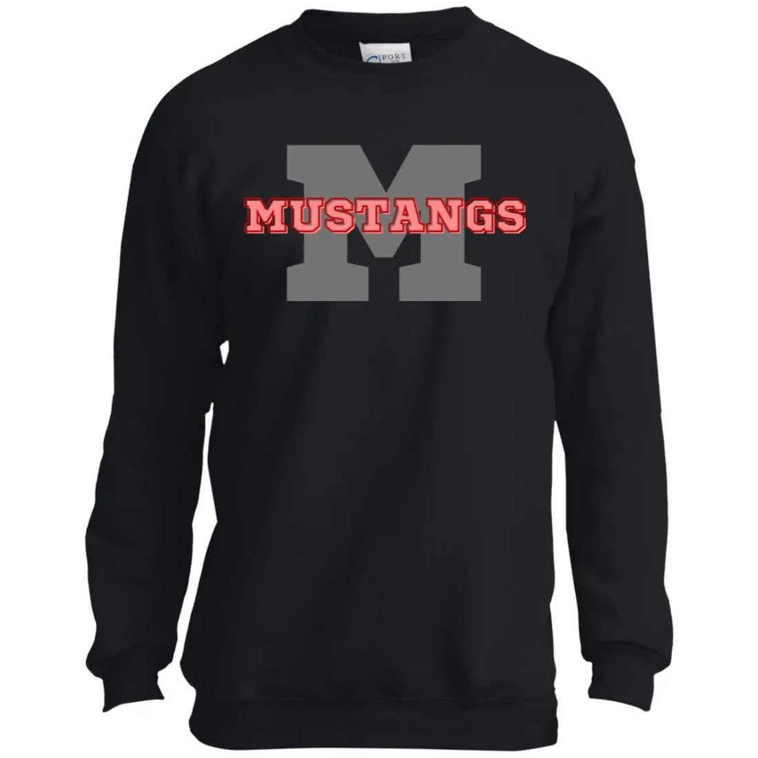 Mustangs Youth Crewneck Sweatshirt - Sweatshirts - Positively Sassy - Mustangs Youth Crewneck Sweatshirt