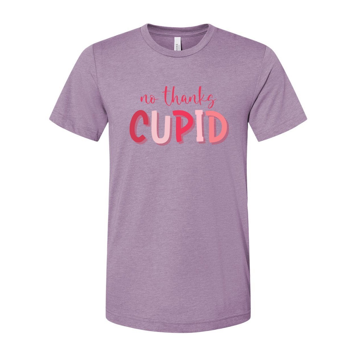 No Thanks Cupid Short Sleeve Jersey Tee - T-Shirts - Positively Sassy - No Thanks Cupid Short Sleeve Jersey Tee