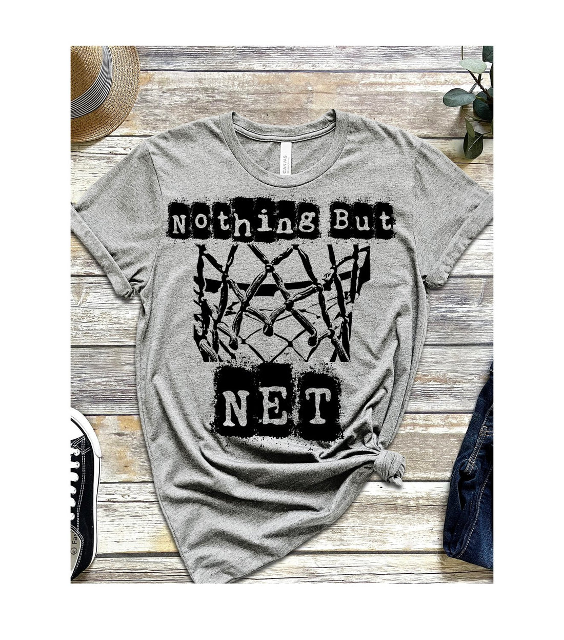 Nothing But Net Short Sleeve Jersey Tee - T-Shirts - Positively Sassy - Nothing But Net Short Sleeve Jersey Tee