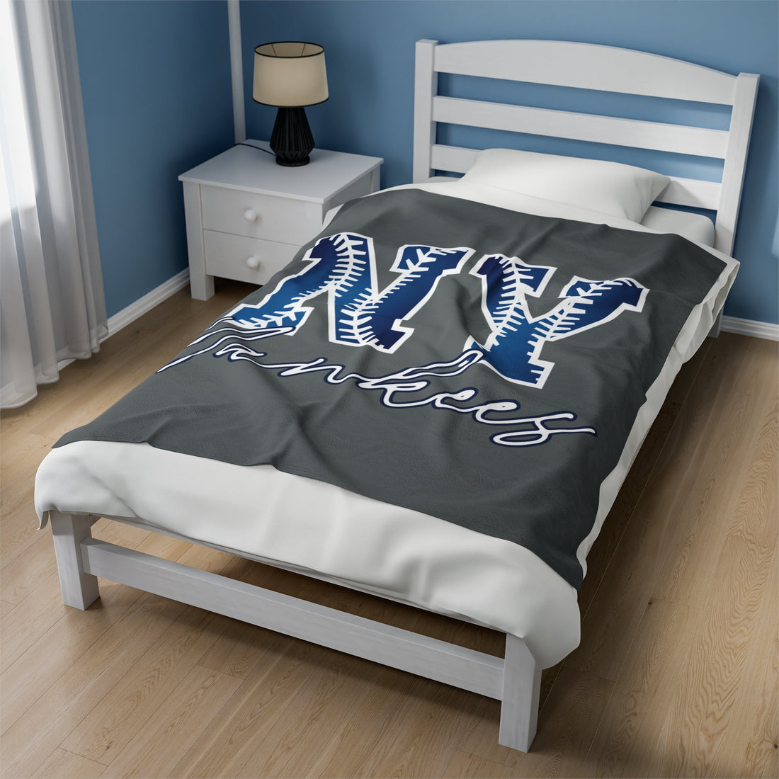 NY Yankees Blanket - All Over Prints - Positively Sassy - NY Yankees Blanket