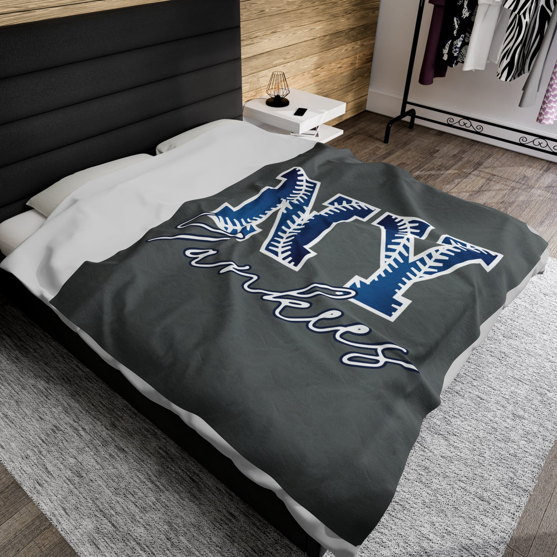 NY Yankees Blanket - All Over Prints - Positively Sassy - NY Yankees Blanket