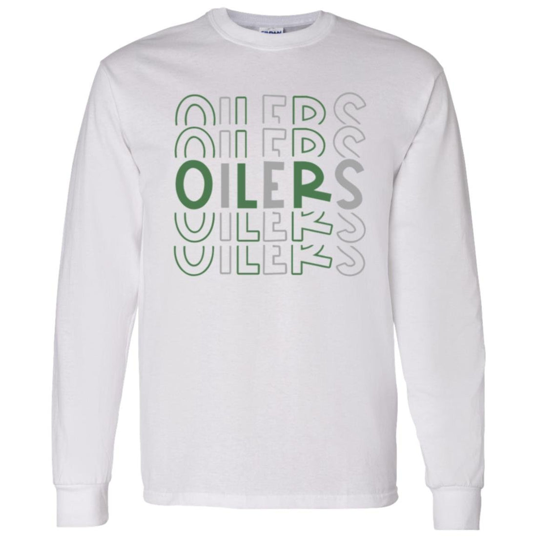 Oilers Mirror LS T-Shirt 5.3 oz. - T-Shirts - Positively Sassy - Oilers Mirror LS T-Shirt 5.3 oz.