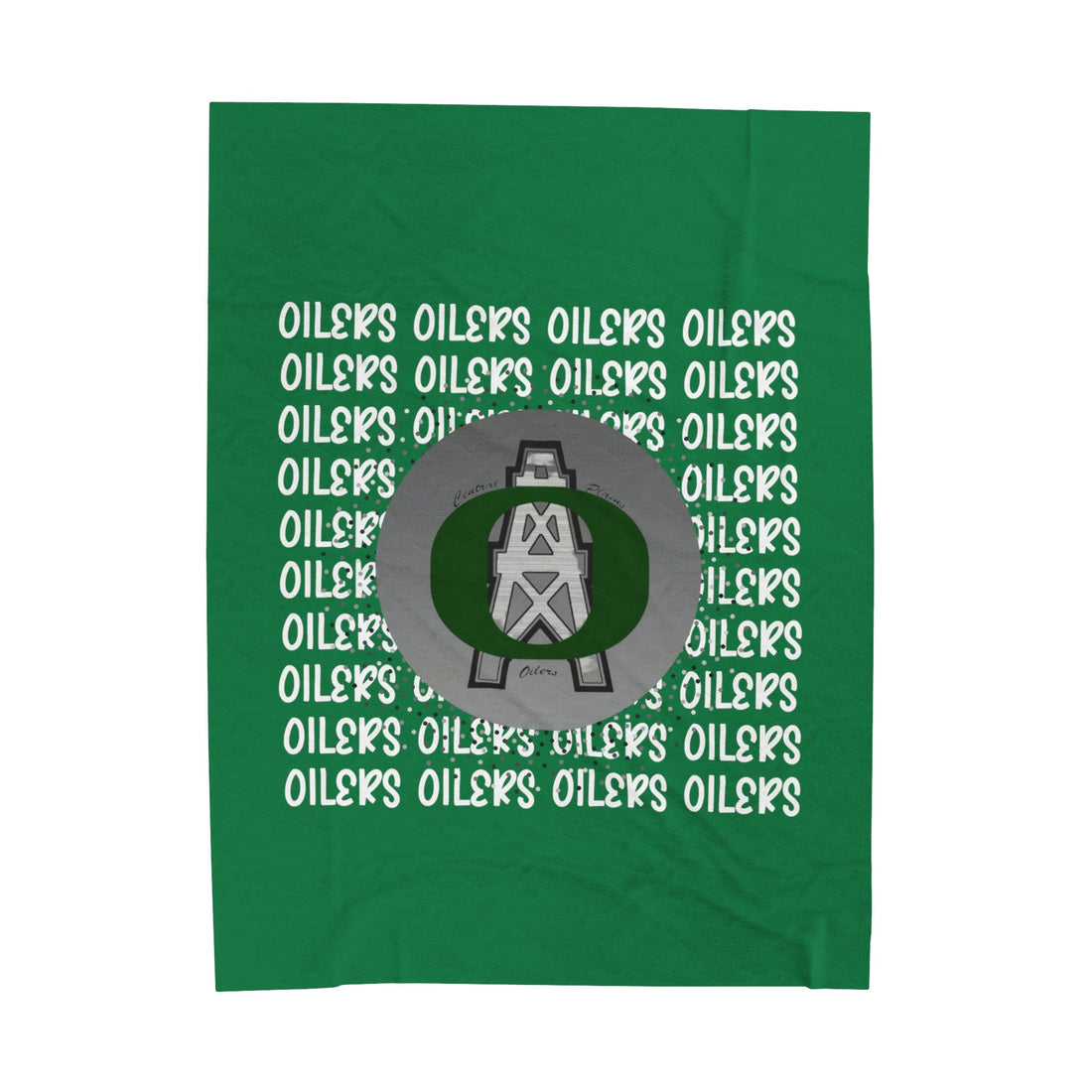 Oilers Repeat Velveteen Plush Blanket - All Over Prints - Positively Sassy - Oilers Repeat Velveteen Plush Blanket