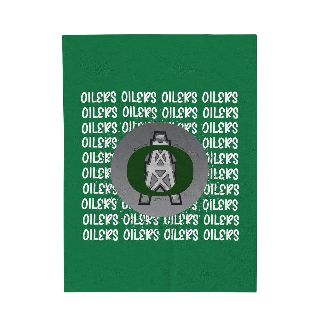 Oilers Repeat Velveteen Plush Blanket - All Over Prints - Positively Sassy - Oilers Repeat Velveteen Plush Blanket