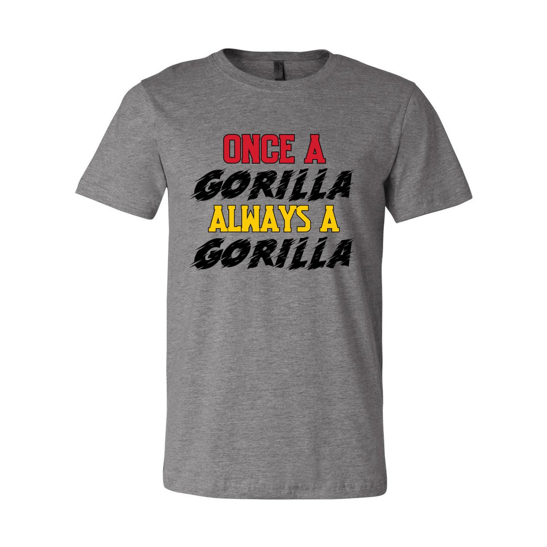 Once A Gorilla Short Sleeve Jersey Tee - T-Shirts - Positively Sassy - Once A Gorilla Short Sleeve Jersey Tee