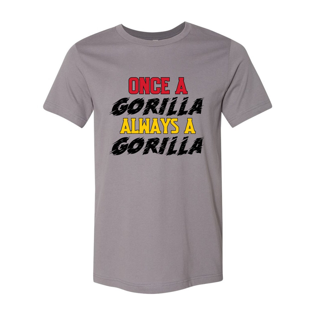 Once A Gorilla Short Sleeve Jersey Tee - T-Shirts - Positively Sassy - Once A Gorilla Short Sleeve Jersey Tee