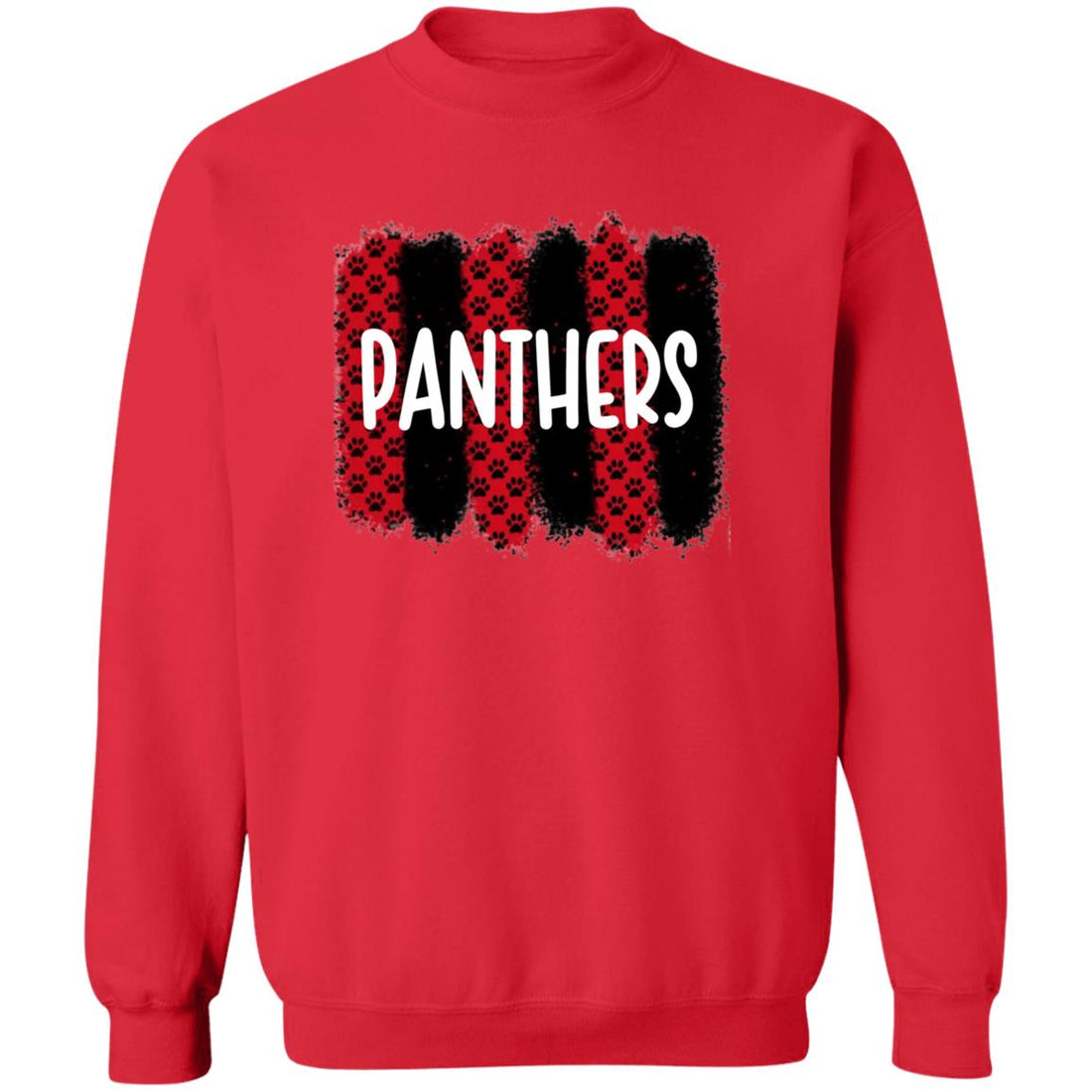 Panther Paw Tracks Crewneck Pullover Sweatshirt - Sweatshirts - Positively Sassy - Panther Paw Tracks Crewneck Pullover Sweatshirt