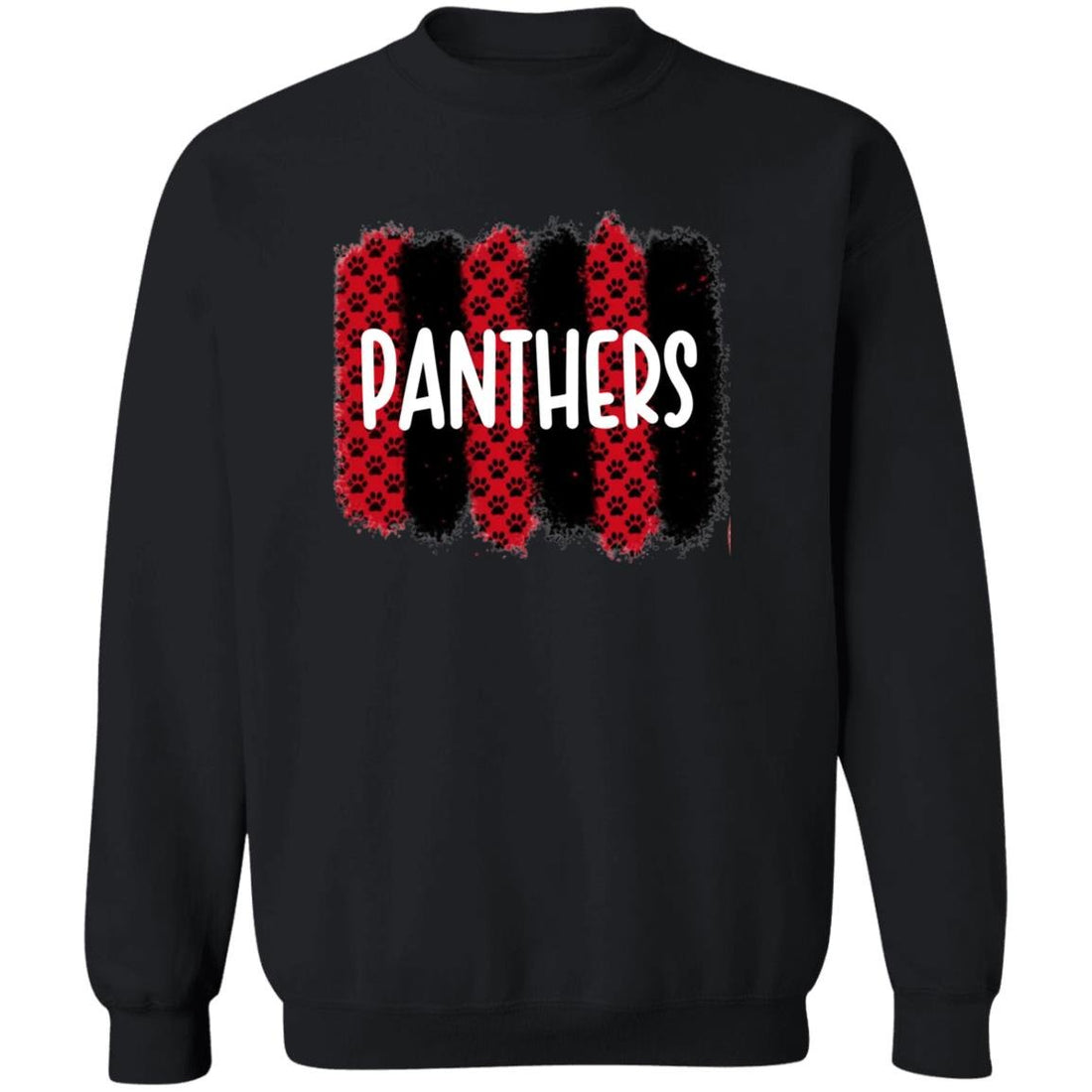 Panther Paw Tracks Crewneck Pullover Sweatshirt - Sweatshirts - Positively Sassy - Panther Paw Tracks Crewneck Pullover Sweatshirt