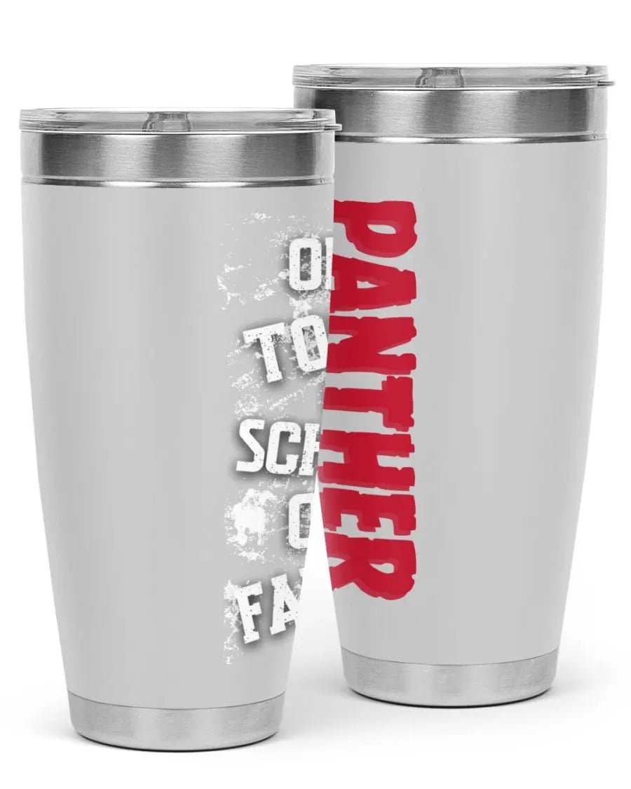 Panther Pride - One Town One School One Family 30 oz Tumbler - Apparel - Positively Sassy - Panther Pride - One Town One School One Family 30 oz Tumbler
