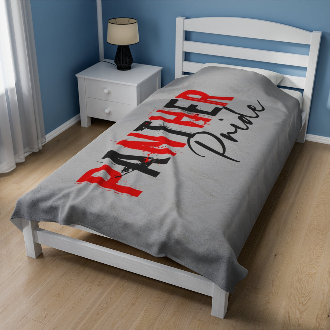 Panther Pride Velveteen Plush Blanket - All Over Prints - Positively Sassy - Panther Pride Velveteen Plush Blanket