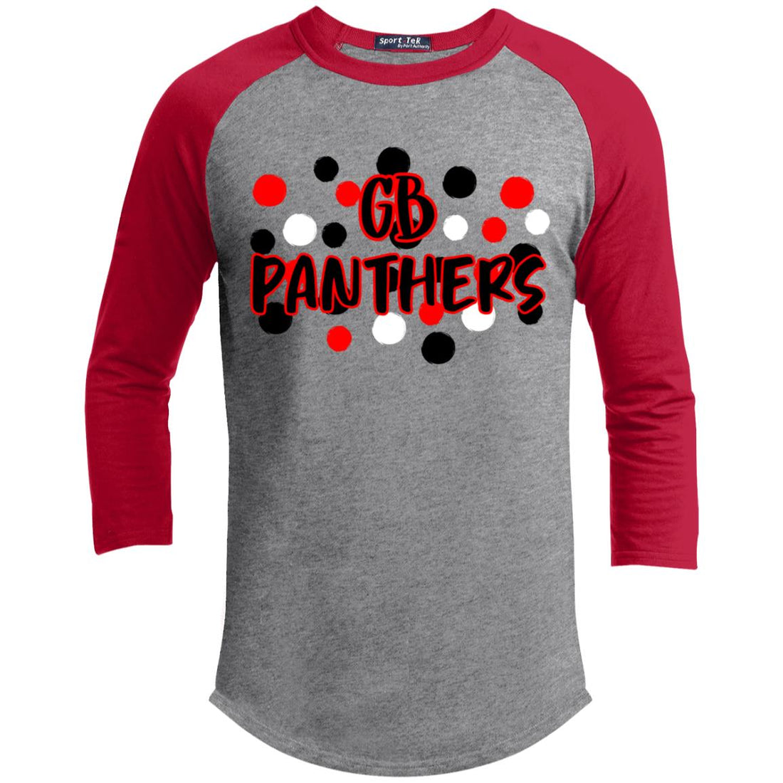 Panther Spots YT200 Youth 3/4 Raglan Sleeve Shirt - T-Shirts - Positively Sassy - Panther Spots YT200 Youth 3/4 Raglan Sleeve Shirt