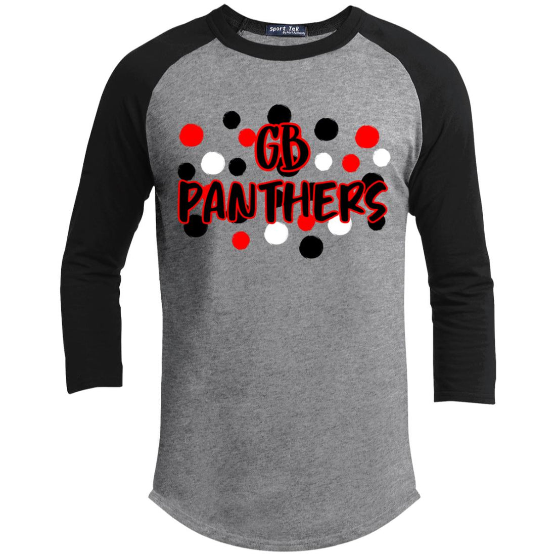 Panther Spots YT200 Youth 3/4 Raglan Sleeve Shirt - T-Shirts - Positively Sassy - Panther Spots YT200 Youth 3/4 Raglan Sleeve Shirt