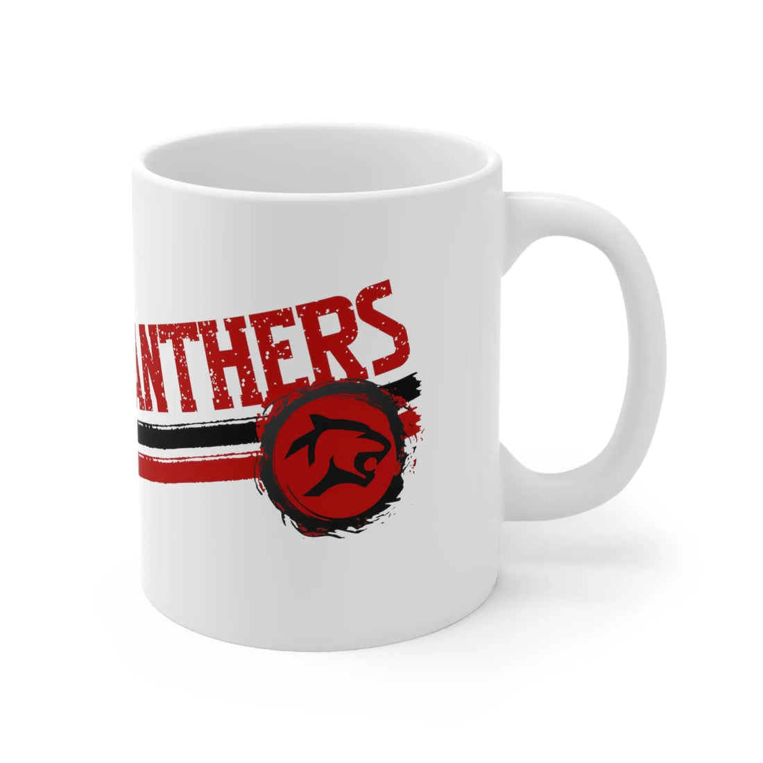 Panthers Bold Red Ceramic Mug 11oz - Mug - Positively Sassy - Panthers Bold Red Ceramic Mug 11oz
