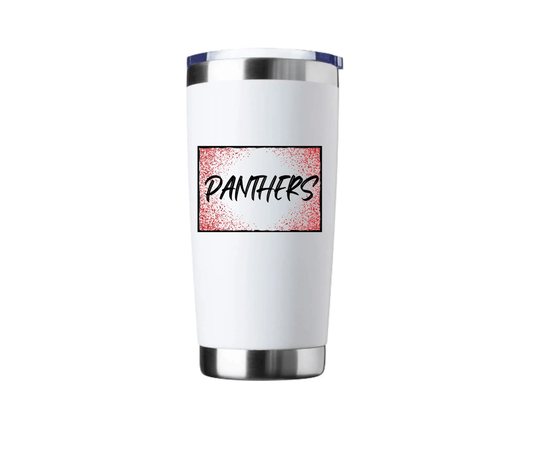 Panthers Glam 20oz Tumbler - Apparel - Positively Sassy - Panthers Glam 20oz Tumbler