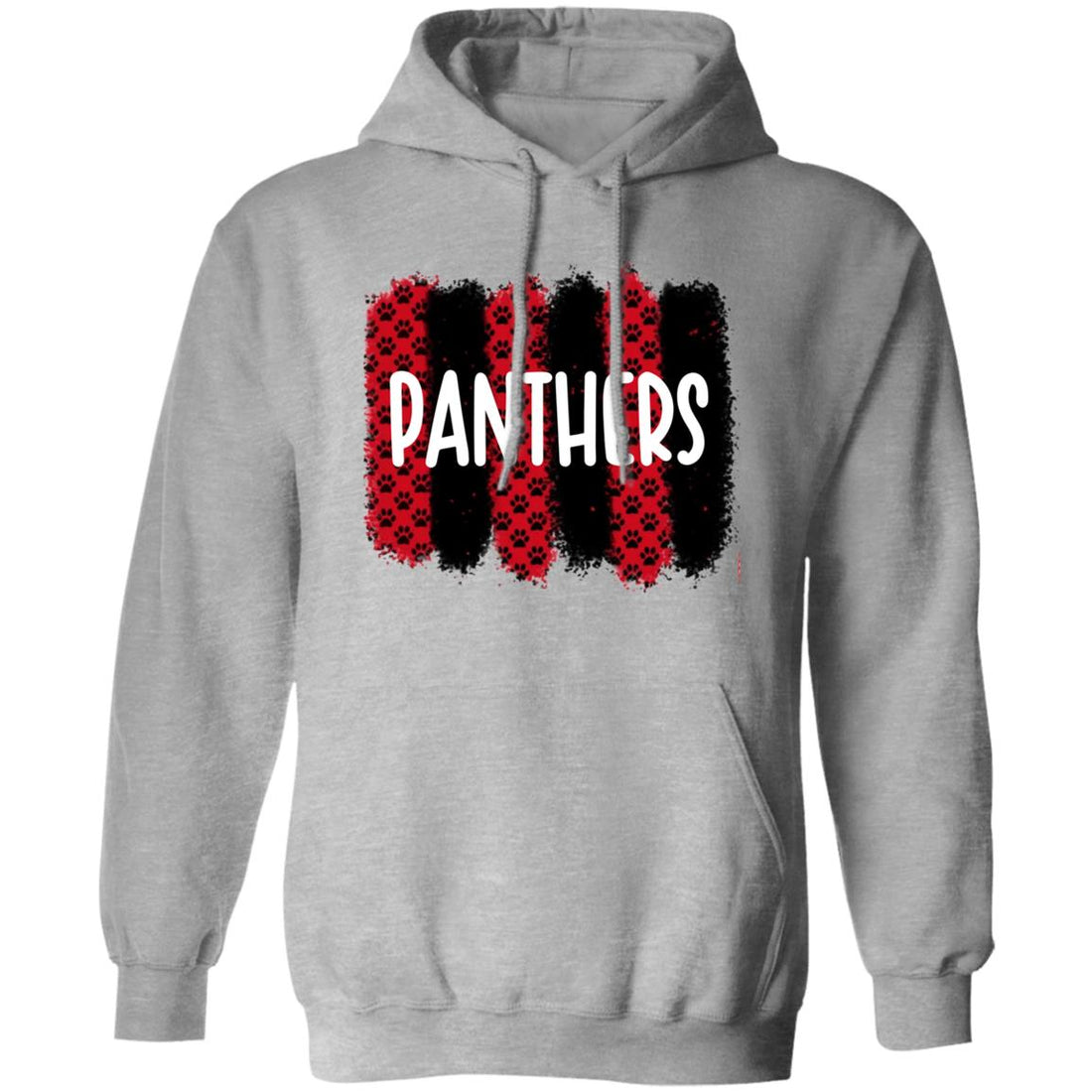 Panthers Paw Tracks Pullover Hoodie - Sweatshirts - Positively Sassy - Panthers Paw Tracks Pullover Hoodie