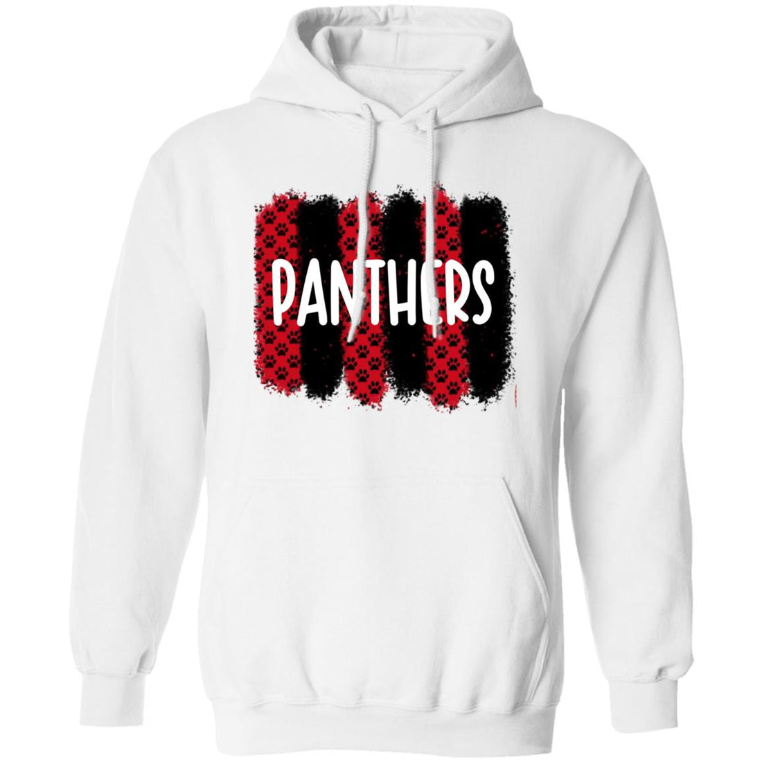 Panthers Paw Tracks Pullover Hoodie - Sweatshirts - Positively Sassy - Panthers Paw Tracks Pullover Hoodie