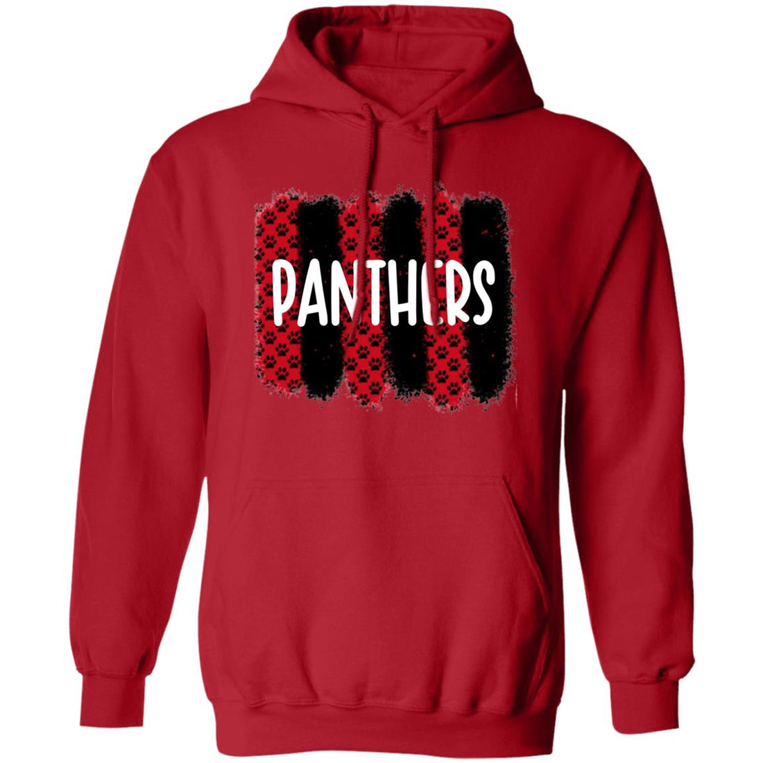 Panthers Paw Tracks Pullover Hoodie - Sweatshirts - Positively Sassy - Panthers Paw Tracks Pullover Hoodie