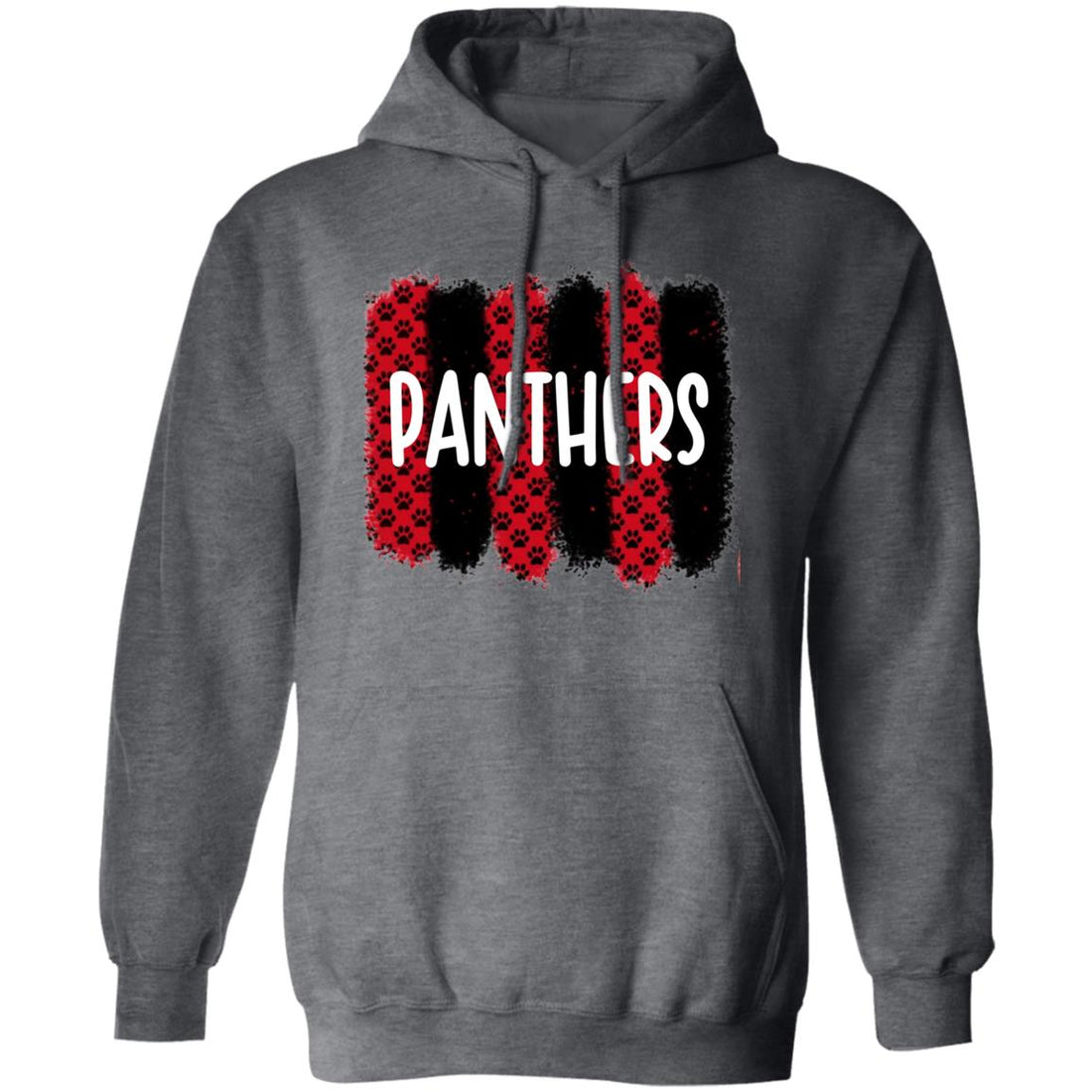 Panthers Paw Tracks Pullover Hoodie - Sweatshirts - Positively Sassy - Panthers Paw Tracks Pullover Hoodie