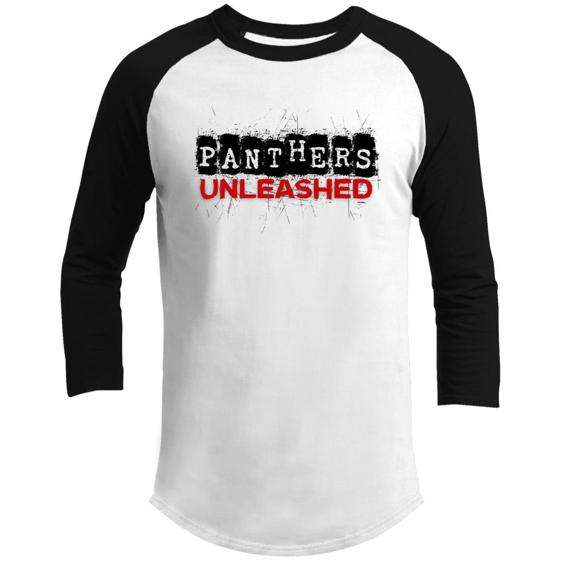 Panthers Unleashed T200 3/4 Raglan Sleeve Shirt - T-Shirts - Positively Sassy - Panthers Unleashed T200 3/4 Raglan Sleeve Shirt