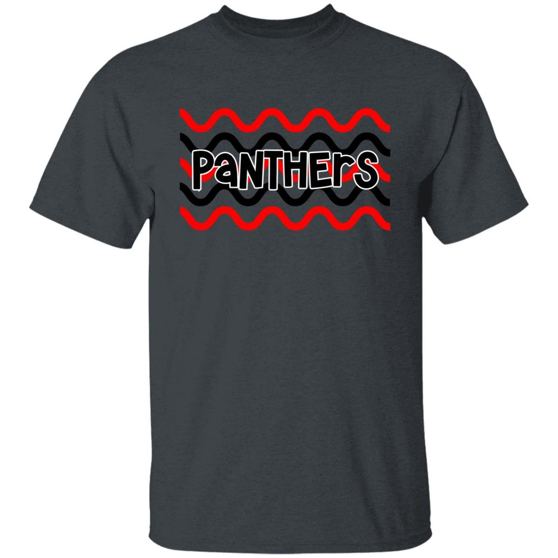 Panthers Waves Youth 5.3 oz 100% Cotton T-Shirt - T-Shirts - Positively Sassy - Panthers Waves Youth 5.3 oz 100% Cotton T-Shirt