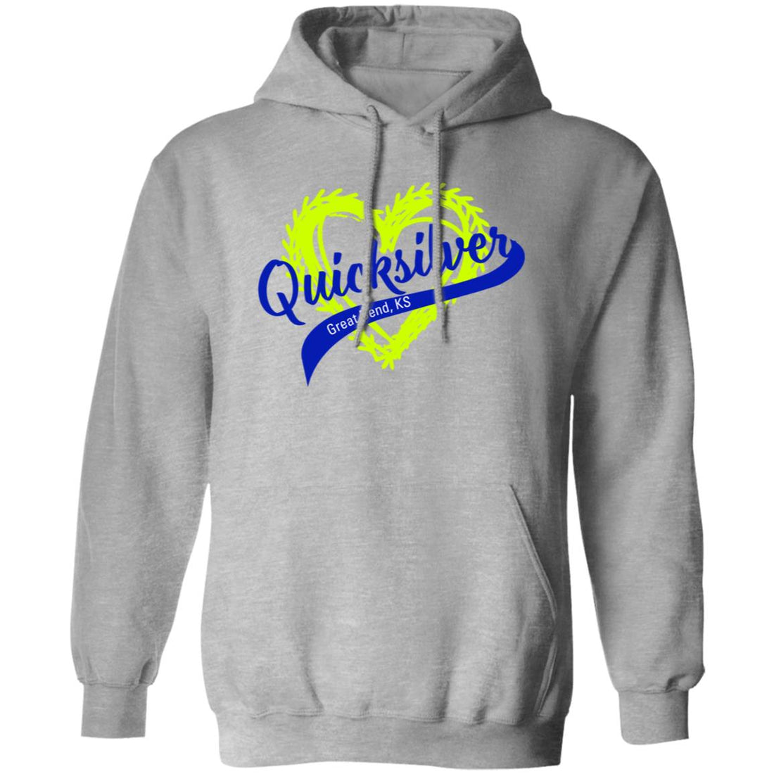QS Love Softball Pullover Hoodie - Sweatshirts - Positively Sassy - QS Love Softball Pullover Hoodie