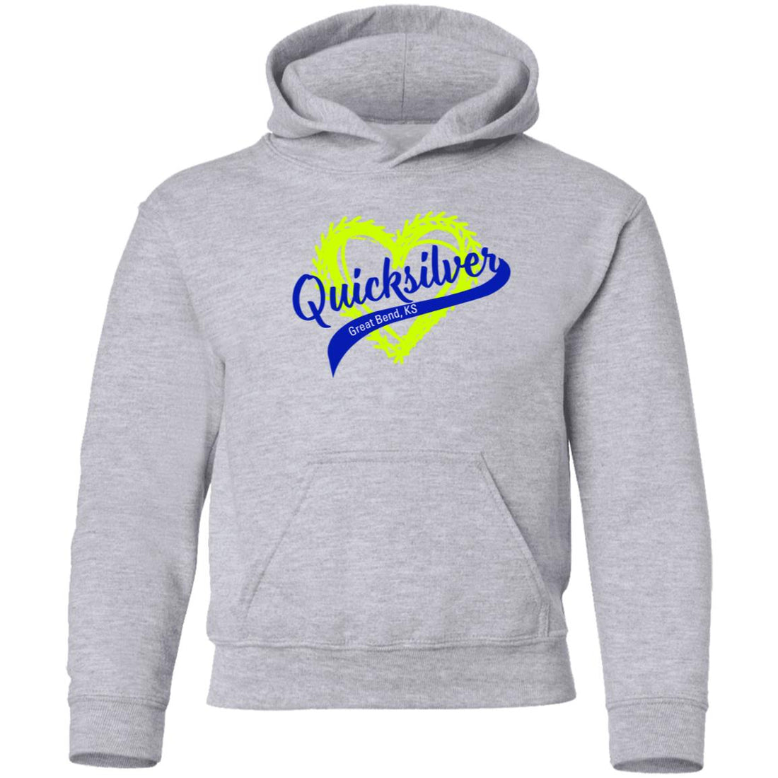 QS Youth Love Softball Youth Pullover Hoodie - Sweatshirts - Positively Sassy - QS Youth Love Softball Youth Pullover Hoodie