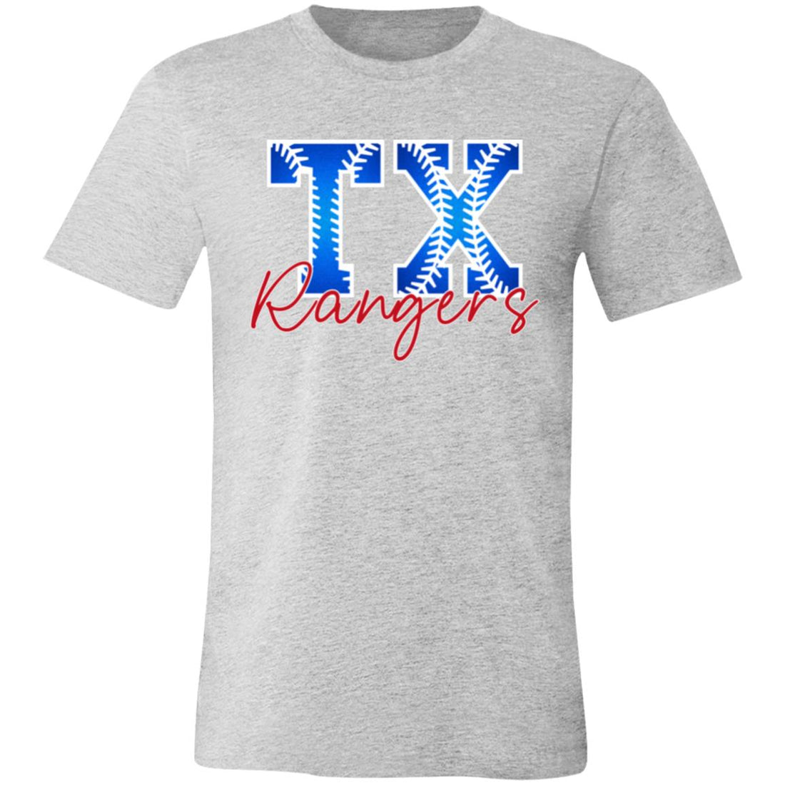 Rangers Baseball Short-Sleeve T-Shirt - T-Shirts - Positively Sassy - Rangers Baseball Short-Sleeve T-Shirt