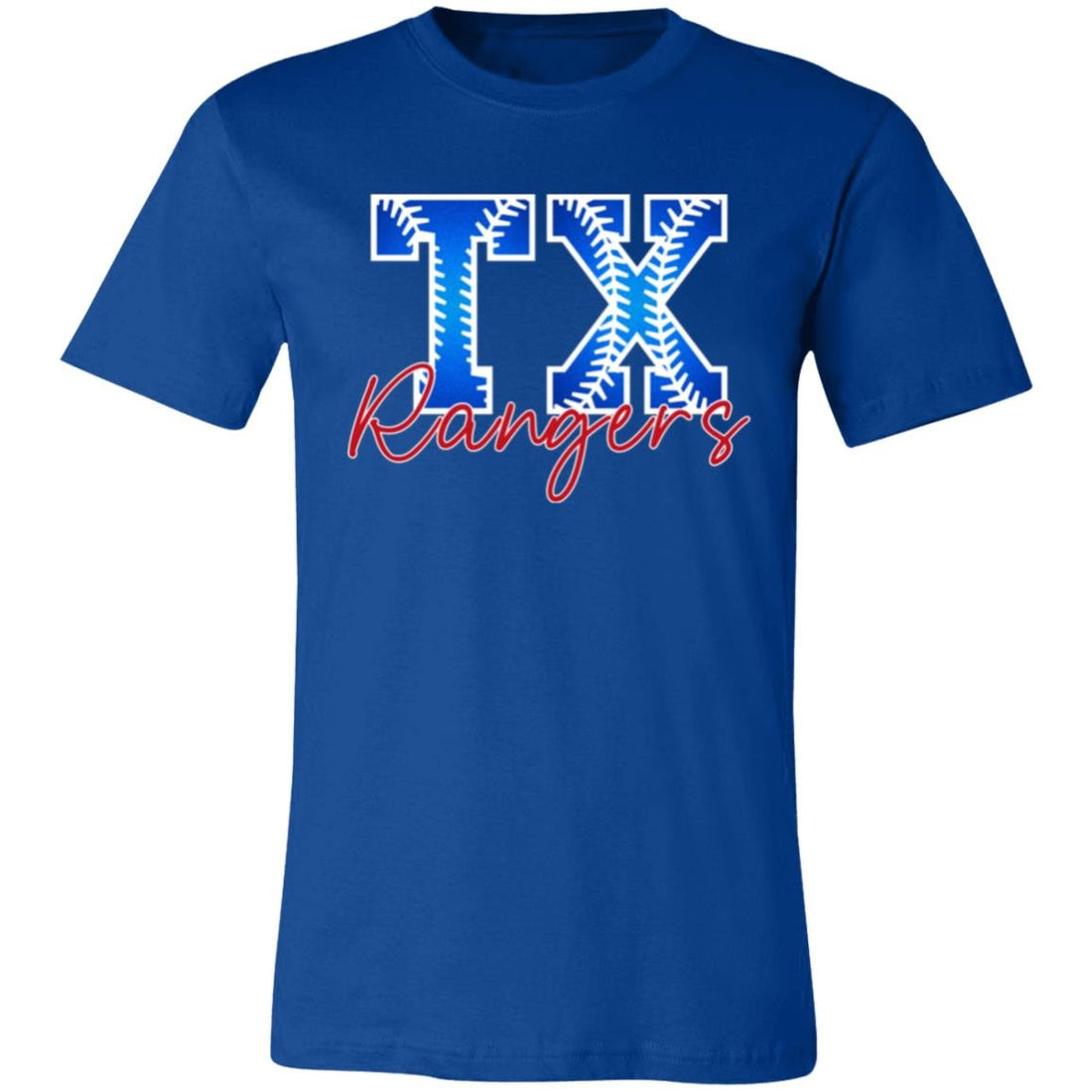 Rangers Baseball Short-Sleeve T-Shirt - T-Shirts - Positively Sassy - Rangers Baseball Short-Sleeve T-Shirt