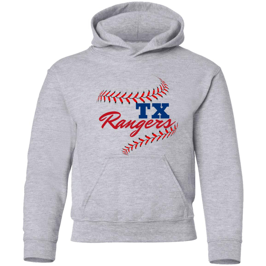 Rangers Stitches Youth Hoodie - Sweatshirts - Positively Sassy - Rangers Stitches Youth Hoodie