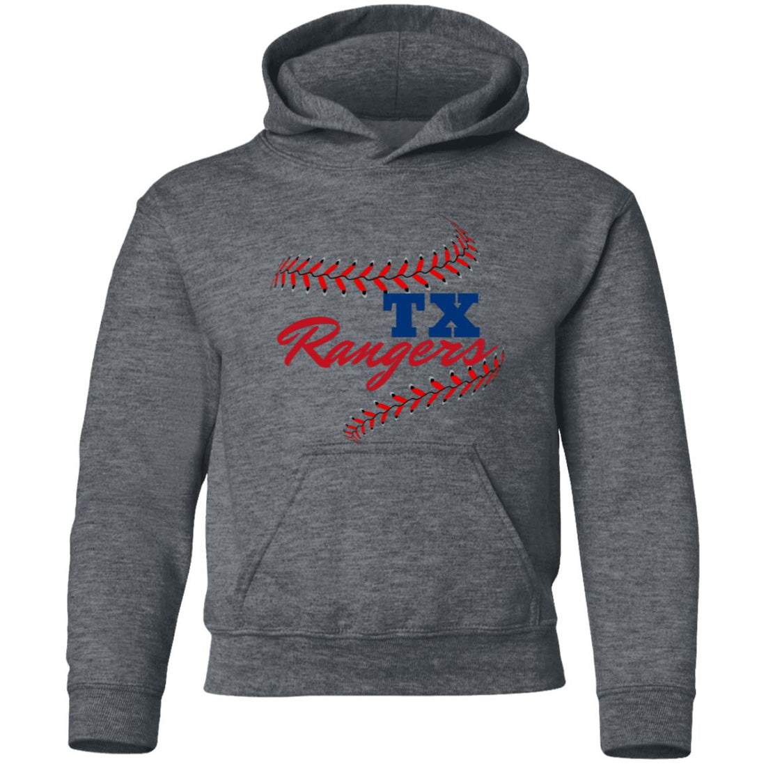 Rangers Stitches Youth Hoodie - Sweatshirts - Positively Sassy - Rangers Stitches Youth Hoodie