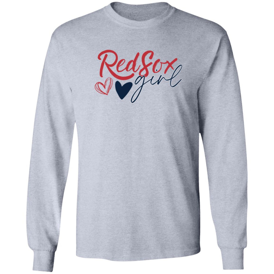 Red Sox Girl G240 LS T-Shirt - T-Shirts - Positively Sassy - Red Sox Girl G240 LS T-Shirt
