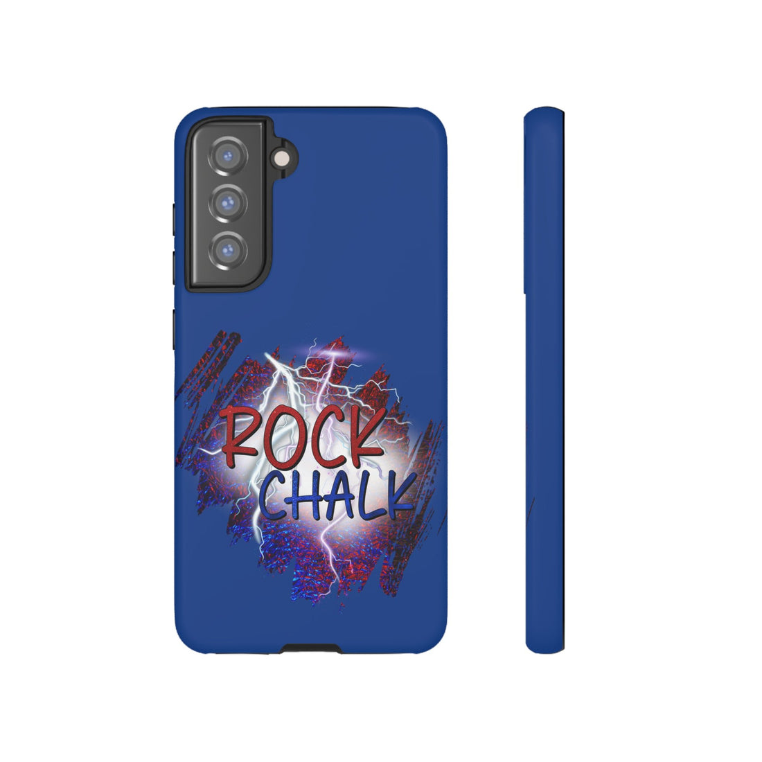 Rock Chalk Blue Lightening Tough Cases - Phone Case - Positively Sassy - Rock Chalk Blue Lightening Tough Cases