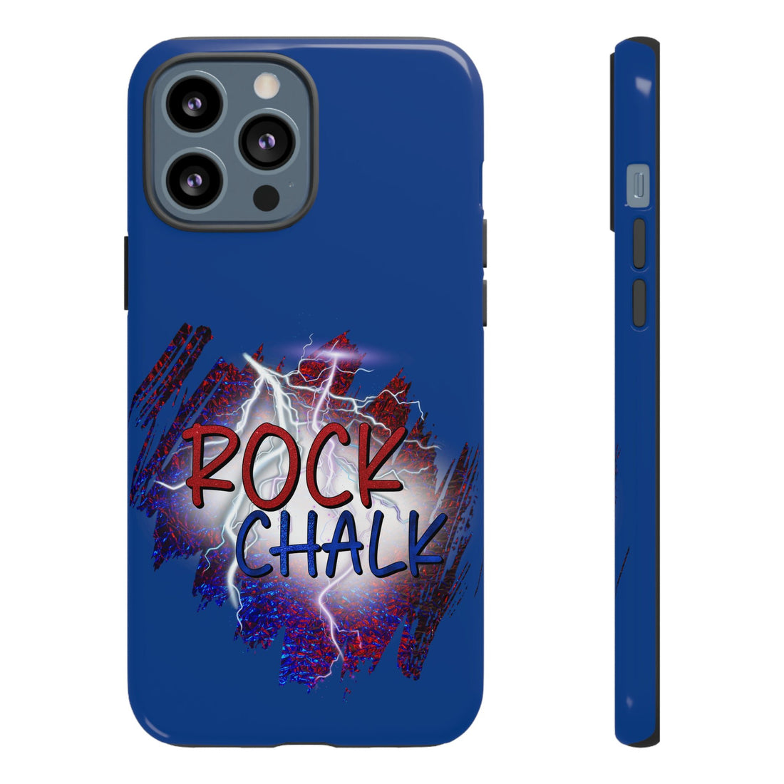 Rock Chalk Blue Lightening Tough Cases - Phone Case - Positively Sassy - Rock Chalk Blue Lightening Tough Cases