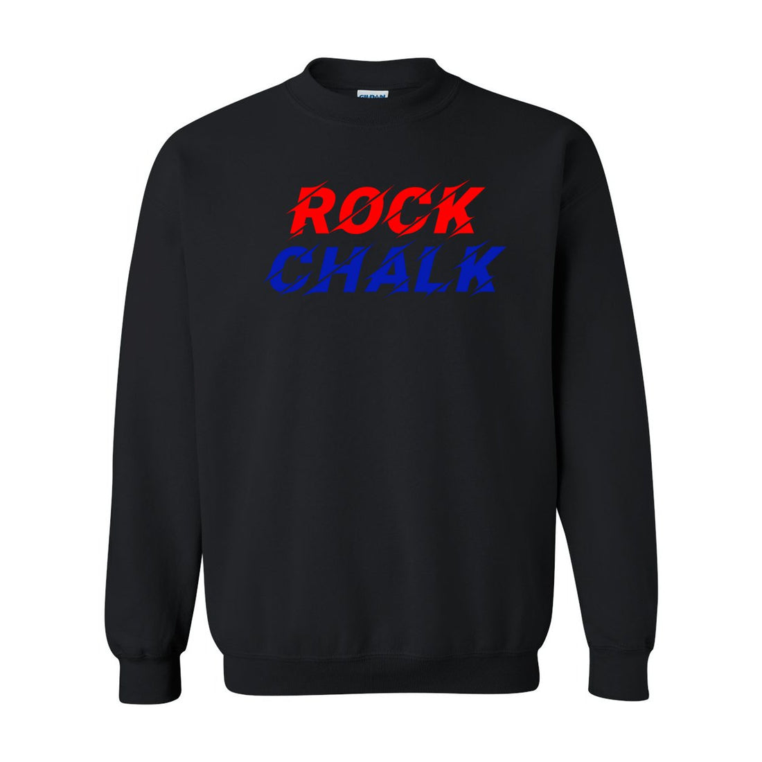 Rock Chalk Shock Crewneck Sweatshirt - Sweaters/Hoodies - Positively Sassy - Rock Chalk Shock Crewneck Sweatshirt