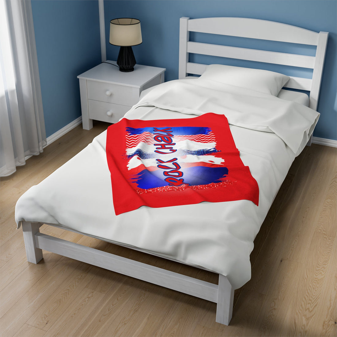 Rock Chalk Velveteen Plush Blanket - All Over Prints - Positively Sassy - Rock Chalk Velveteen Plush Blanket