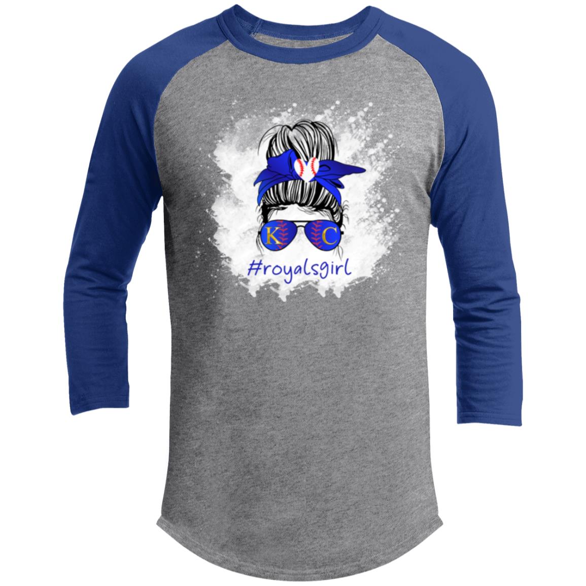 #royalsgirl Raglan Sleeve Shirt - T-Shirts - Positively Sassy - #royalsgirl Raglan Sleeve Shirt