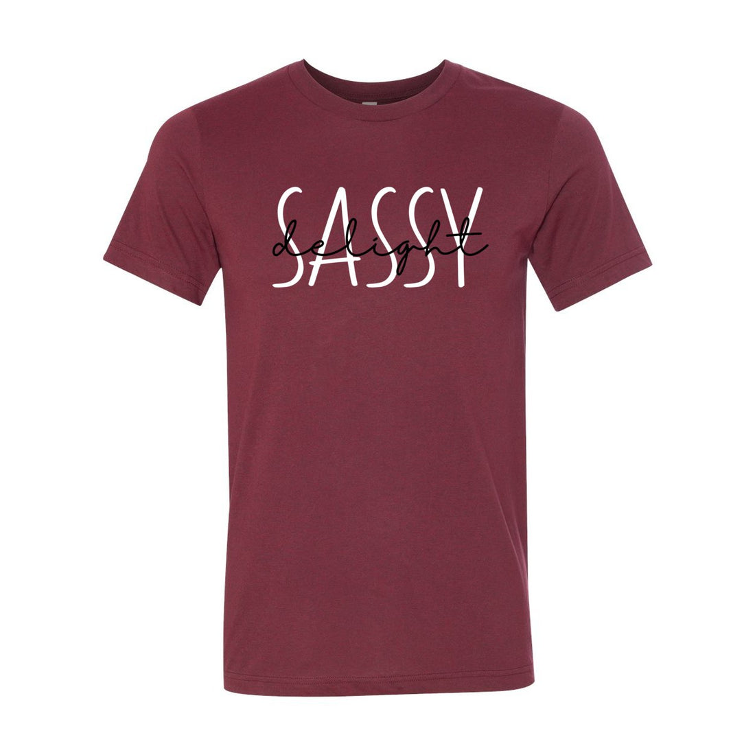 Sassy Delight Short Sleeve Jersey Tee - T-Shirts - Positively Sassy - Sassy Delight Short Sleeve Jersey Tee