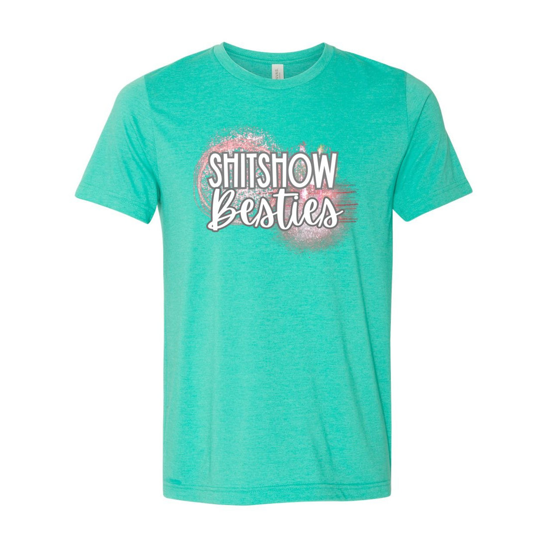 Shitshow Besties Short Sleeve Jersey Tee - T-Shirts - Positively Sassy - Shitshow Besties Short Sleeve Jersey Tee