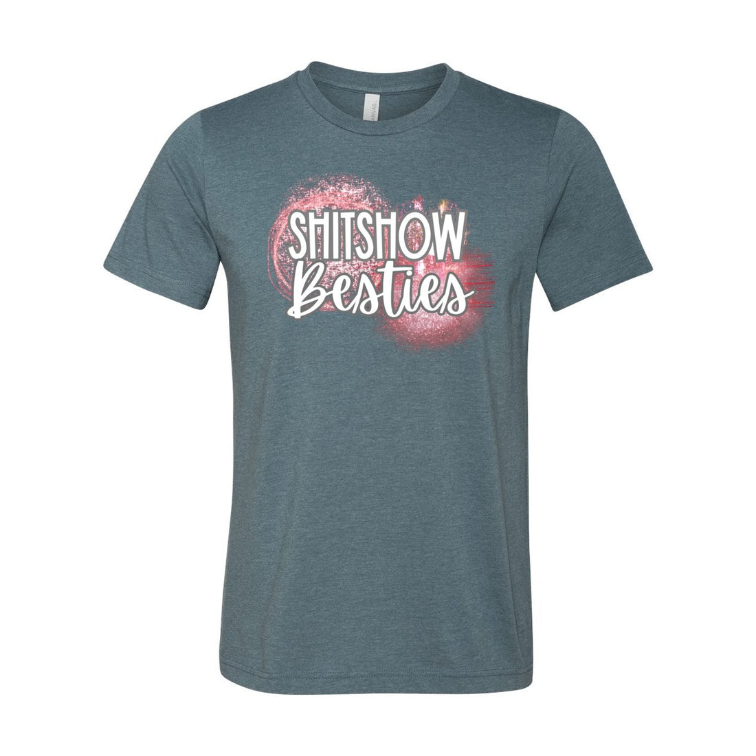 Shitshow Besties Short Sleeve Jersey Tee - T-Shirts - Positively Sassy - Shitshow Besties Short Sleeve Jersey Tee