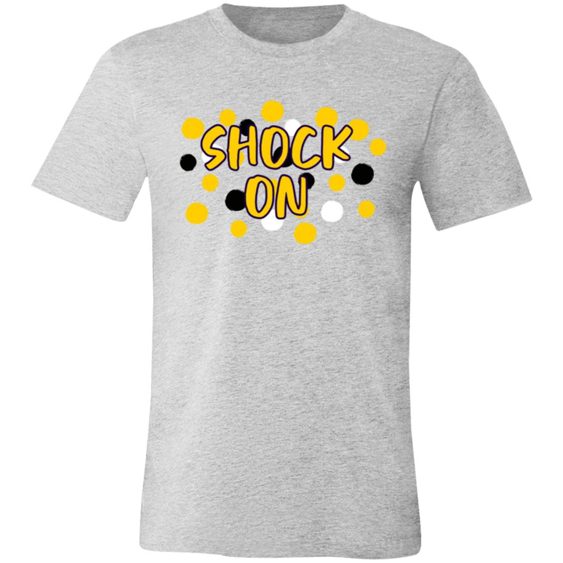 Shock On Spots Unisex Jersey Short-Sleeve T-Shirt - T-Shirts - Positively Sassy - Shock On Spots Unisex Jersey Short-Sleeve T-Shirt