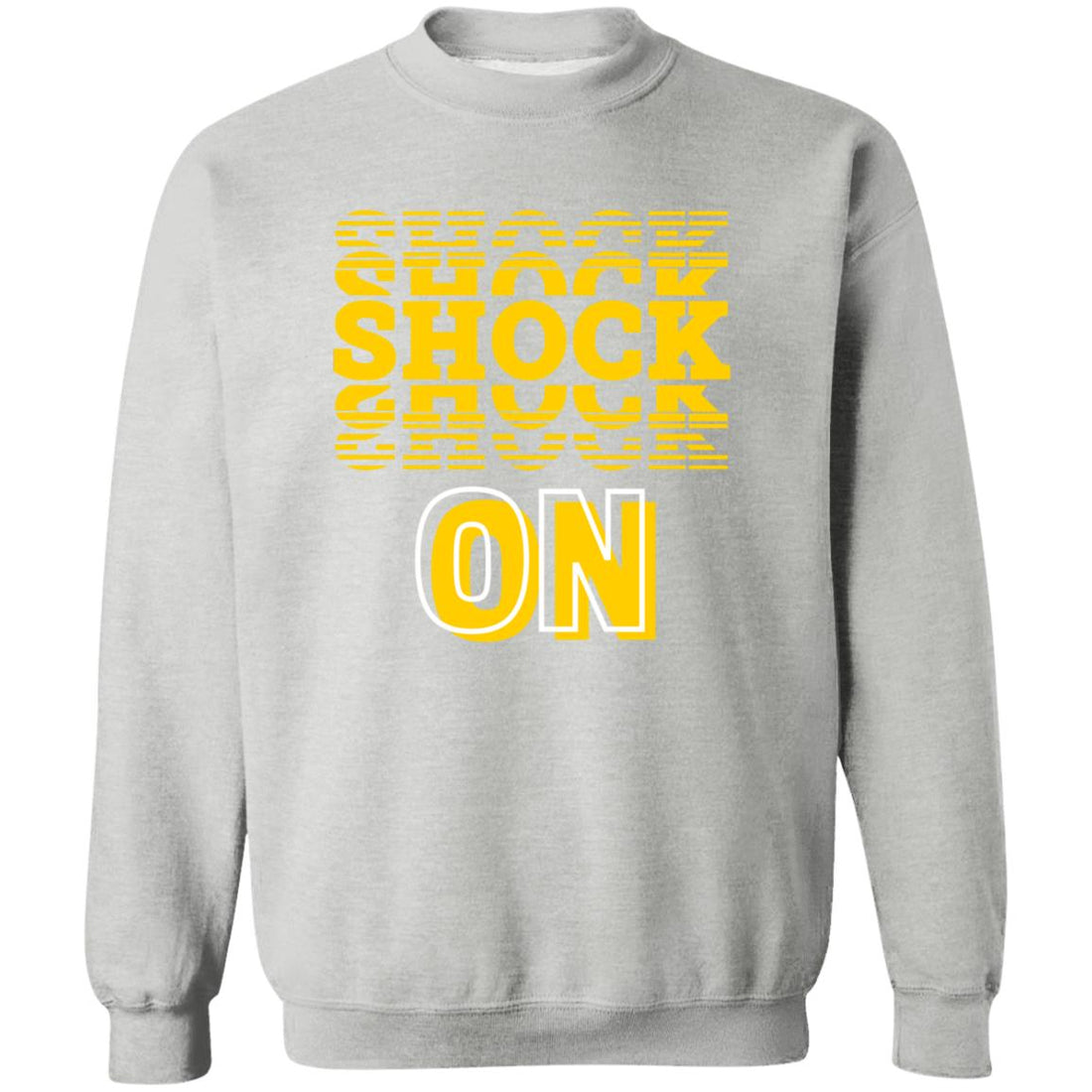 Shocked ON Crewneck Pullover Sweatshirt - Sweatshirts - Positively Sassy - Shocked ON Crewneck Pullover Sweatshirt