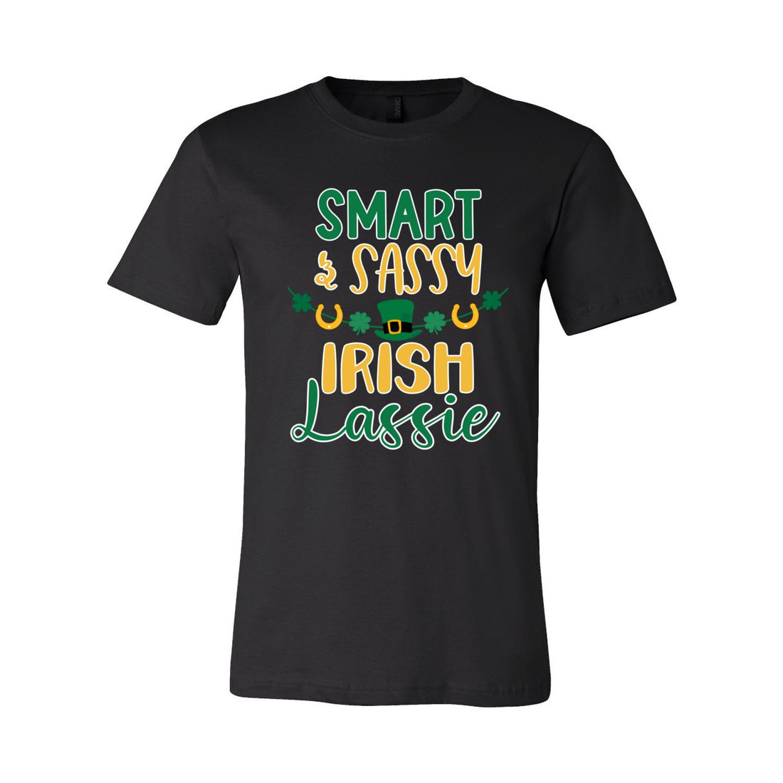 Smart Sassy Lassie Short Sleeve Jersey Tee - T-Shirts - Positively Sassy - Smart Sassy Lassie Short Sleeve Jersey Tee