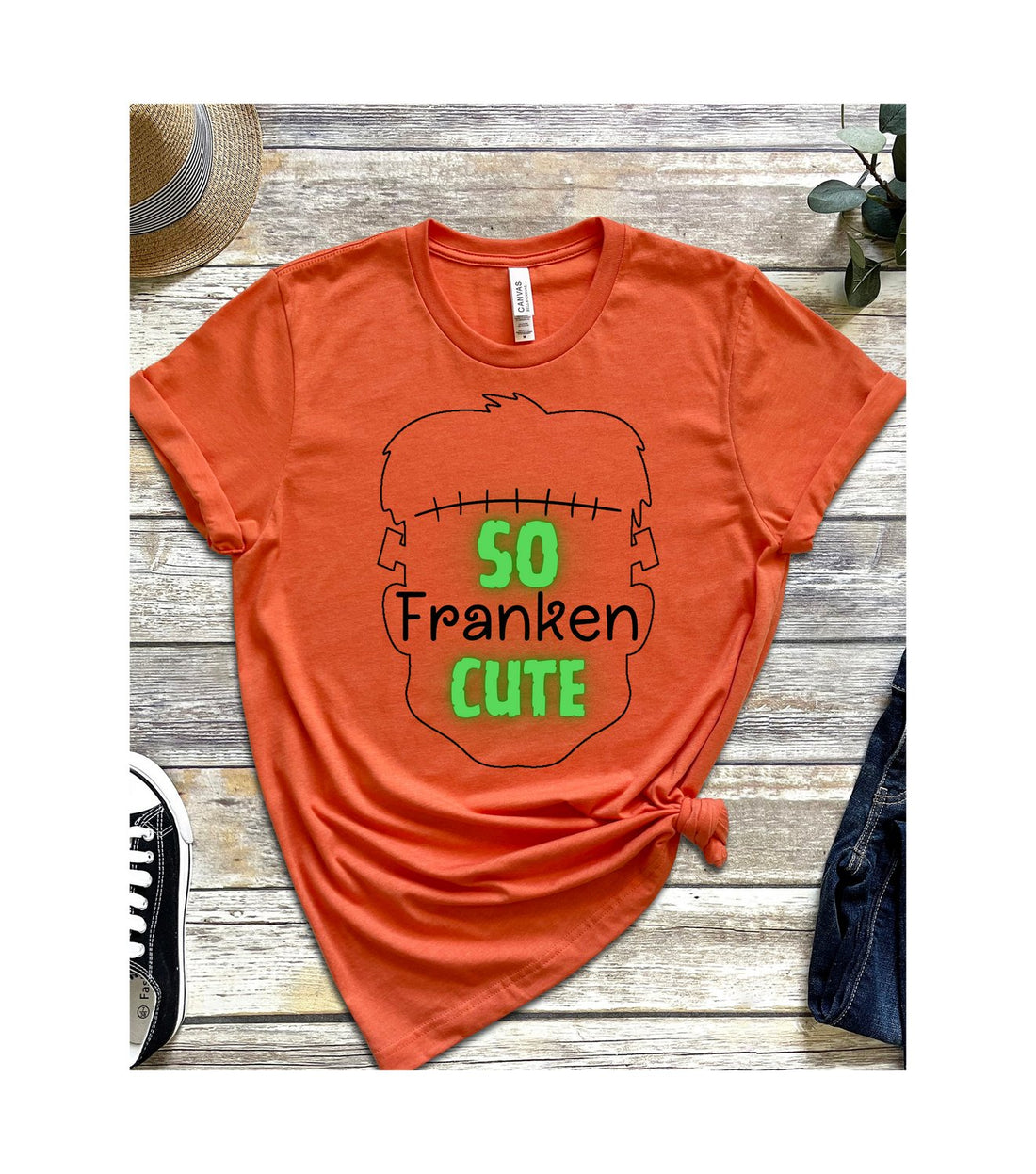 So Fraken Cute Short Sleeve Jersey Tee - T-Shirts - Positively Sassy - So Fraken Cute Short Sleeve Jersey Tee